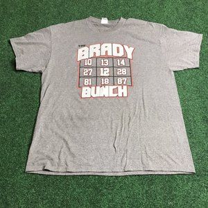 Tampa Bay Buccaneers Tom Brady The Brady Bunch T-shirt Adult XL XLarge Funny Tee